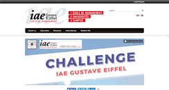 Desktop Screenshot of iae-eiffel.fr
