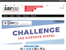 Tablet Screenshot of iae-eiffel.fr